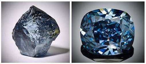 منشاء تشکیل الماس آبی کجاست؟