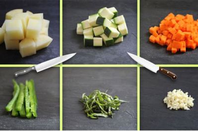 برش های مختلف هویج,برش های متفاوت هویج