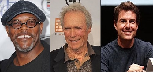Samuel L. Jackson, Clint Eastwood and Tom Cruise