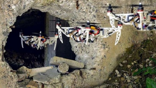 هواپیمای بدون سرنشین تاشو جدید در مأموریت های نجات، از طریق حفره های باریک مي توانند عبور کنند.