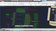 دانلود نقشه های یک استادیوم فوتبال در اتوکد